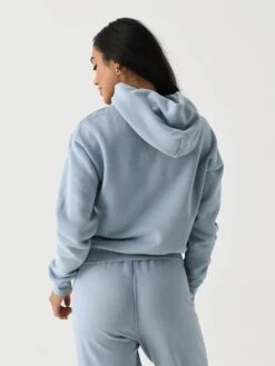 Perfect White Tee Women's Heart Hoodie -ST.BERNARD Clothing T83 heart hoodiexMOUNTAINBLUExAlt3 143673557