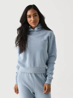 Perfect White Tee Women's Heart Hoodie -ST.BERNARD Clothing T83 heart hoodiexMOUNTAINBLUExPrimary 143673554