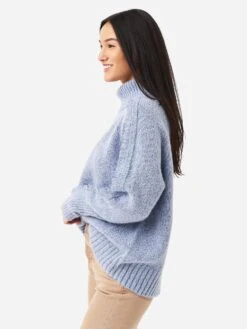 Women’s Brochu Walker Odene Fringe Turtleneck Sweater 11 Women’s Brochu Walker Odene Fringe Turtleneck Sweater -ST.BERNARD Clothing TCR2990xLUCIABLUEMELANGExAlt3 78958573