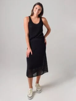 Vince Women's Crochet Skirt -ST.BERNARD Clothing V657778434xNAVYxAlt3 10611322