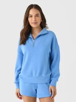 Varley Women's Hawley Half-Zip Sweatshirt -ST.BERNARD Clothing VAR01461xAZUREBLUExPrimary 156205928