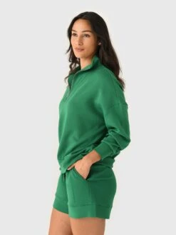 Varley Women's Hawley Half-Zip Sweatshirt -ST.BERNARD Clothing VAR01461xVERDANTGREENxAlt2 170623222