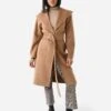 Vince Women's Belted Drape Neck Coat