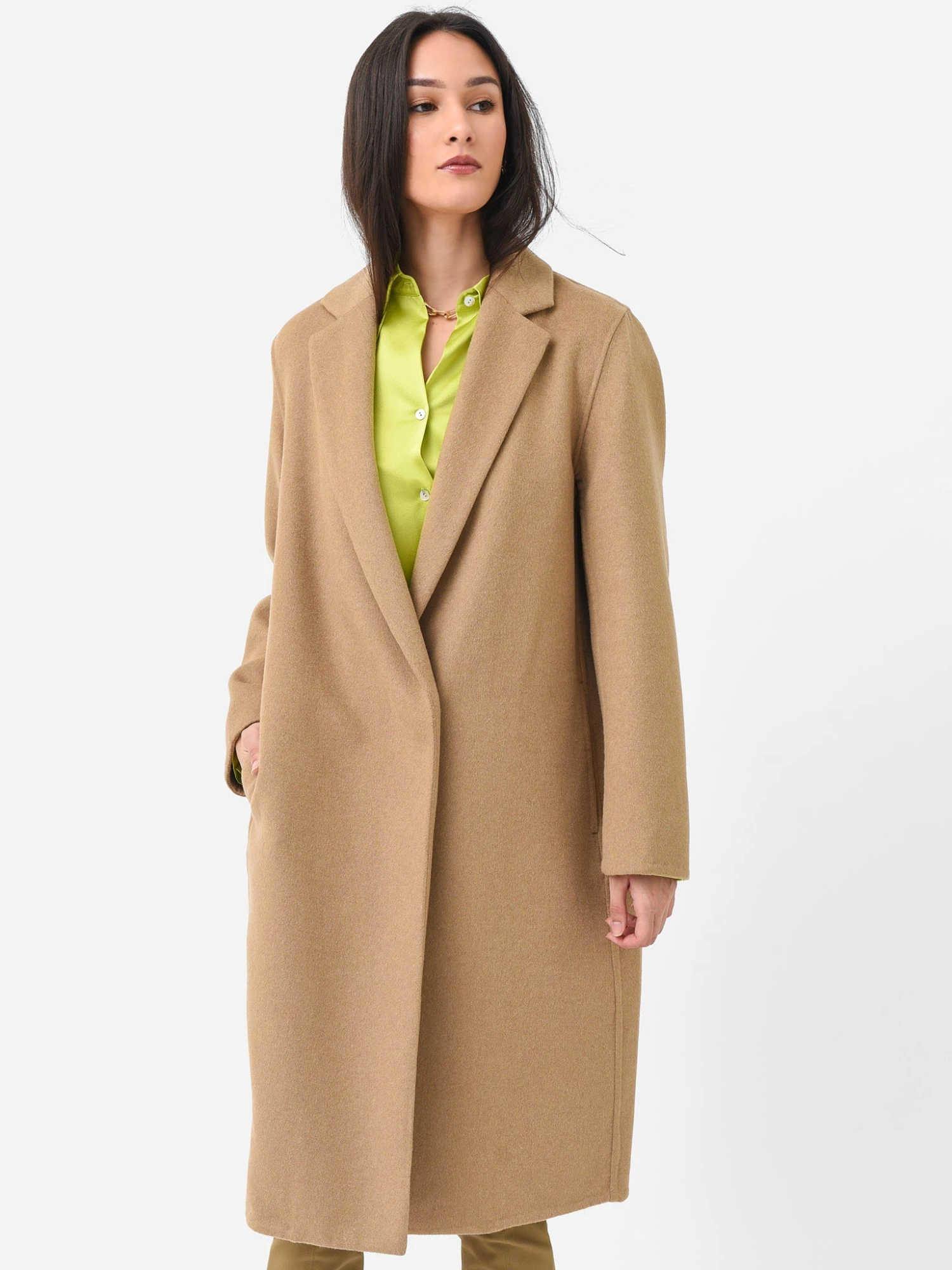 Vince Women's Classic Straight Coat 2 Vince Women's Classic Straight Coat - Image 2