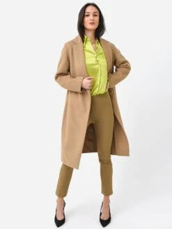 Vince Women's Classic Straight Coat 7 Vince Women's Classic Straight Coat -ST.BERNARD Clothing VS11691429xCAMELLOxAlt2 78603273