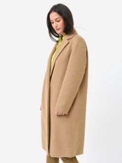 Vince Women's Classic Straight Coat 8 Vince Women's Classic Straight Coat -ST.BERNARD Clothing VS11691429xCAMELLOxAlt3 78603279