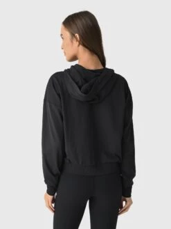 Vuori Women's Halo Modern Full Zip Hoodie -ST.BERNARD Clothing VW2064xSOLIDBLACKxAlt2 174971194