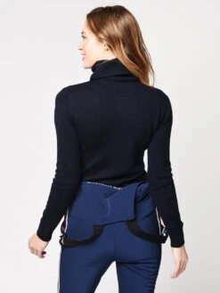 Perfect Moment Women’s Merino Wool Ride II Sweater -ST.BERNARD Clothing W18W047 NAVYalt2