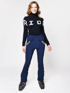 Perfect Moment Women’s Merino Wool Ride II Sweater -ST.BERNARD Clothing W18W047 NAVYalt3