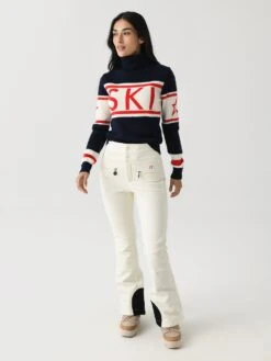 Perfect Moment Women's Schild Merino Wool Sweater -ST.BERNARD Clothing W3000075xNAVYxAlt1 145733801