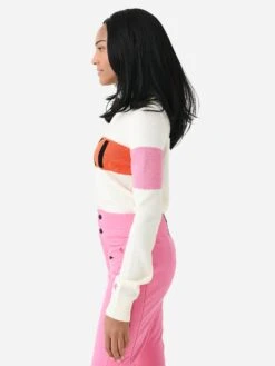 Perfect Moment Women's Ski II Turtleneck -ST.BERNARD Clothing W3000136xSNOWWHITEREDORANGERAINBOWxAlt2 114561361