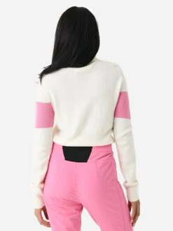 Perfect Moment Women's Ski II Turtleneck -ST.BERNARD Clothing W3000136xSNOWWHITEREDORANGERAINBOWxAlt3 114561362