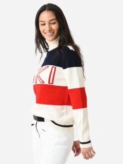Perfect Moment Women's Frostine Sweater -ST.BERNARD Clothing W3000699xREDSNOWWHITENAVYxAlt3 89672856