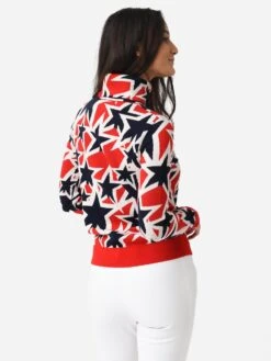 Perfect Moment Women's Wren Sweater -ST.BERNARD Clothing W3000723xNOVASTARPRINTNAVYSNOWxAlt1 89672539