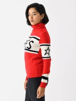 Perfect Moment Women's Après Merino Wool Sweater -ST.BERNARD Clothing W3001034xREDSNOWWHITEDARKCHARCOALBLUExAlt2 143421861