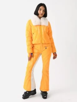 Perfect Moment Women's Carving Quilted Down Jacket -ST.BERNARD Clothing W3001054xCANARYYELLOWxAlt1 143421906