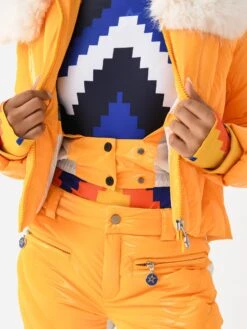 Perfect Moment Women's Carving Quilted Down Jacket -ST.BERNARD Clothing W3001054xCANARYYELLOWxAlt4 143421913