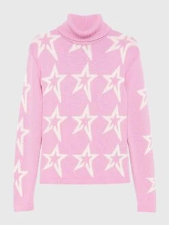 Perfect Moment Women's Star Dust Merino Wool Sweater -ST.BERNARD Clothing W3001333xLILACCHIFFONSNOWWHITESTARxPrimary 174434113