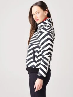 Perfect Moment Women's Star Dazzle Bomber Jacket 8 Perfect Moment Women's Star Dazzle Bomber Jacket -ST.BERNARD Clothing W3015xBLACKSNOWWHITExAlt2 20801715