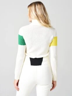 Perfect Moment Women's Ski Sweater II 19 Perfect Moment Women's Ski Sweater II -ST.BERNARD Clothing W3136xSNOWWHITEPEACHPINKRAINBOWxAlt3 20626092