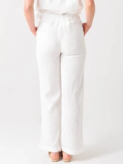 Faherty Brand Women's Dream Cotton Gauze Wide Leg Pant 7 Faherty Brand Women's Dream Cotton Gauze Wide Leg Pant -ST.BERNARD Clothing WBU2108xWHITExAlt3 36548078