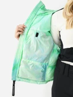 Whitespace Women's Cropped Puffer Jacket -ST.BERNARD Clothing WIE0017xGREENTIEDYExAlt4 114029248