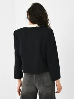 Frame Women's Button Front Jacket -ST.BERNARD Clothing WS24WJA009xNAVYxAlt3 122250329