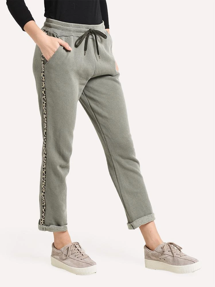 Sundry Leopard Trim Trouser Sweatpant 2 Sundry Leopard Trim Trouser Sweatpant - Image 2