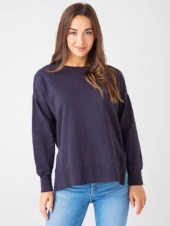 Z Supply Women's Layer Up Sweatshirt -ST.BERNARD Clothing ZLT213116xWASHEDBLACKxPrimary 43369795