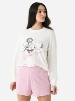 Z Supply Women's Relaxed Champagne Sweatshirt