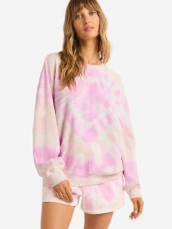 Z Supply Women's Lovers Only Tie Dye Sweatshirt -ST.BERNARD Clothing ZLT241126xCOTTONCANDYxPrimary 117058189 c7c4c083 b8d4 4796 a5e3 1ba72db92e70