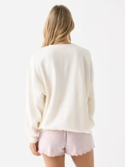 Z Supply Women's Oversized Weekends Sweatshirt -ST.BERNARD Clothing ZLT243720xBONExAlt3 136048763