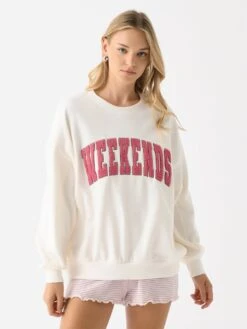 Z Supply Women's Oversized Weekends Sweatshirt