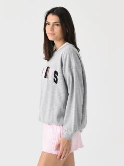 Z Supply Women's Oversized Sunday Sweatshirt -ST.BERNARD Clothing ZLT243751xHEATHERGREYxAlt2 139687133
