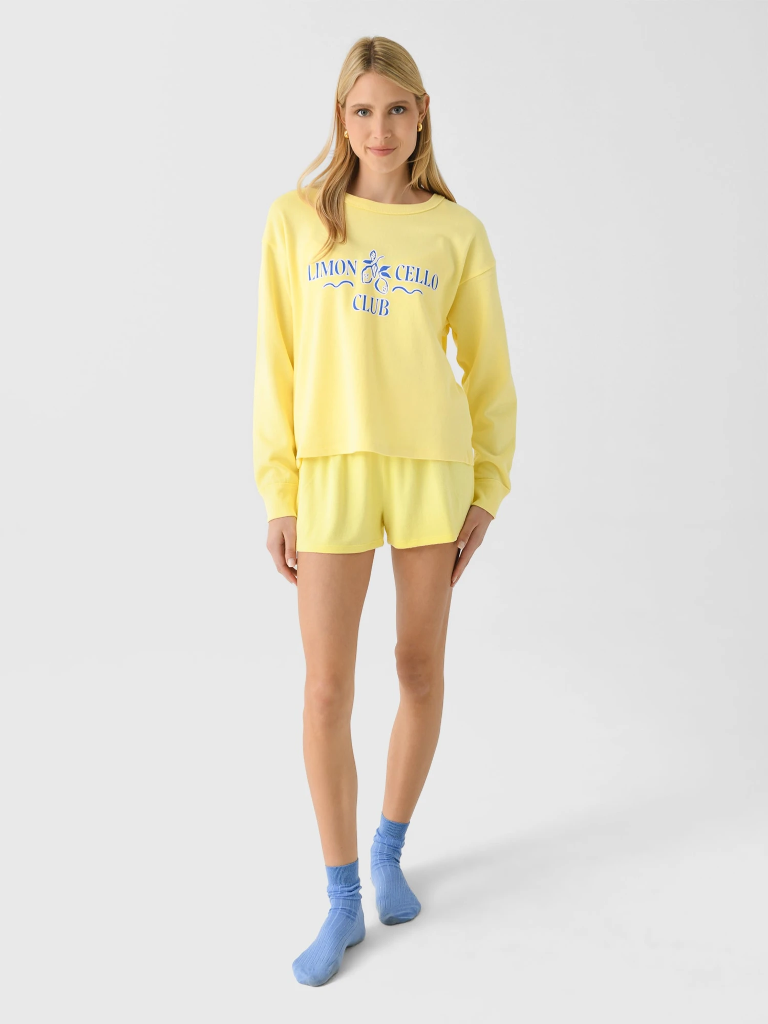 Z Supply Women's Limoncello Sweatshirt 2 Z Supply Women's Limoncello Sweatshirt - Image 2
