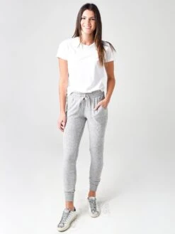 Z Supply Women's Marled Jogger Pant -ST.BERNARD Clothing ZP163158xHEATHERGREYxAlt3 16476150