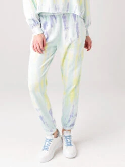 Z Supply Women's Atlas Boyfriend Sorbet Skies Tie-Dye Jogger