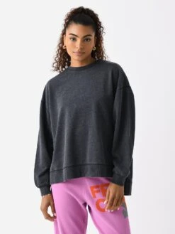 Z Supply Women's Modern Weekender Sweatshirt 21 Z Supply Women's Modern Weekender Sweatshirt -ST.BERNARD Clothing ZT203706xBLACKxPrimary 135118366