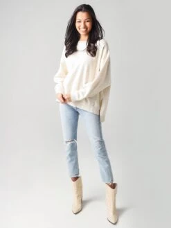 Z Supply Women's Speckled Fleece Modern Weekender 7 Z Supply Women's Speckled Fleece Modern Weekender -ST.BERNARD Clothing ZT204893xNATURALxAlt3 21844917