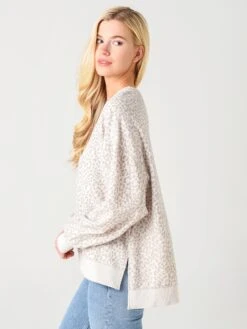 Z Supply Women's Tonal Leopard Modern Weekender -ST.BERNARD Clothing ZT211319xSANDSHELLxAlt2 25560246