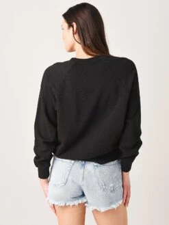 Z Supply Women's Billie Classic Sweatshirt 7 Z Supply Women's Billie Classic Sweatshirt -ST.BERNARD Clothing ZT211713xBLACKxAlt3 28674289