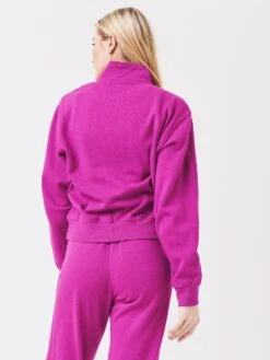 Z Supply Women's Half-Zip Sweatshirt -ST.BERNARD Clothing ZT213317xJEWELPINKxAlt1 52767058