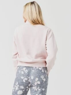 Z Supply Women's Half-Zip Sweatshirt -ST.BERNARD Clothing ZT213317xPINKSKYxAlt1 55620318