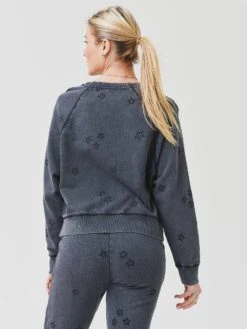 Z Supply Women's Bo Embroidered Star Sweatshirt 13 Z Supply Women's Bo Embroidered Star Sweatshirt -ST.BERNARD Clothing ZT214341xVINTAGEBLACKxAlt1 55621781