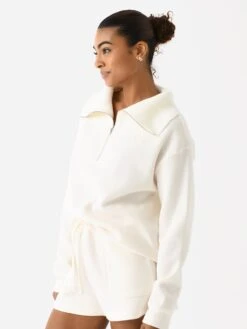 Z Supply Women's Sonata Fleece Sweatshirt 6 Z Supply Women's Sonata Fleece Sweatshirt -ST.BERNARD Clothing ZT243932xSEASALTxAlt2 137012792