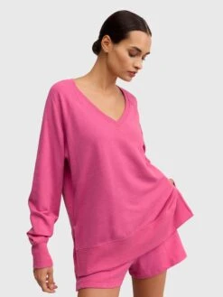 Z Supply Women's Weekender V-Neck -ST.BERNARD Clothing ZT253919xISLANDPINKxPrimary 163984369 e3897e89 3619 4ce8 acd2 501da0036710