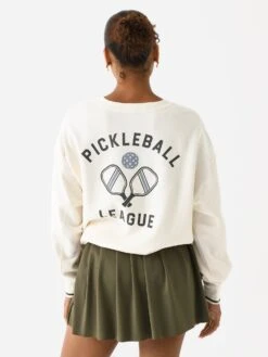 Z Supply Women's Pickleball Sweatshirt -ST.BERNARD Clothing ZVT243379SxSANDSTONExAlt3 137013895
