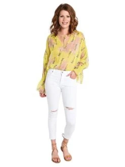 AGOLDE Sophie Crop -ST.BERNARD Clothing a018 817 shorelinealt1