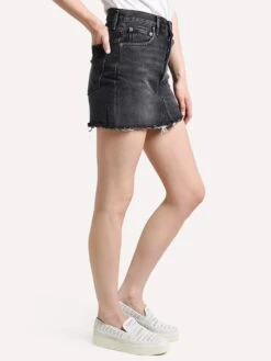 Agolde Quinn Hi Rise Skirt -ST.BERNARD Clothing a068 1087 jinx black alt1