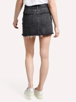 Agolde Quinn Hi Rise Skirt -ST.BERNARD Clothing a068 1087 jinx black alt2